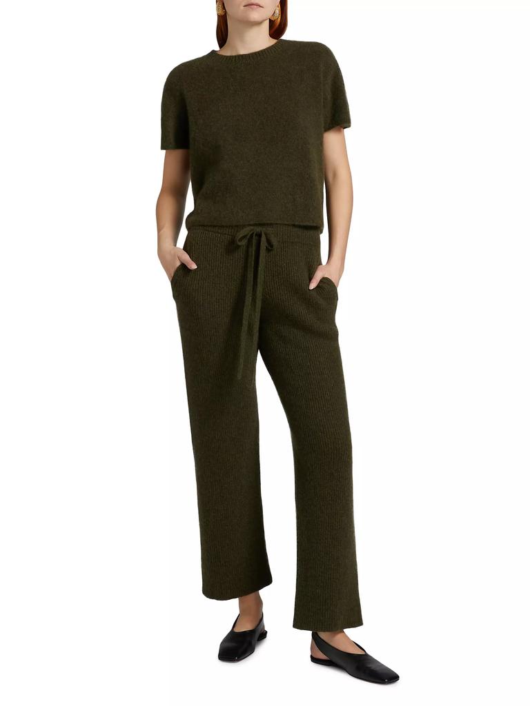 The Elder Statesman Cashmere Rib-Knit Lounge Pants