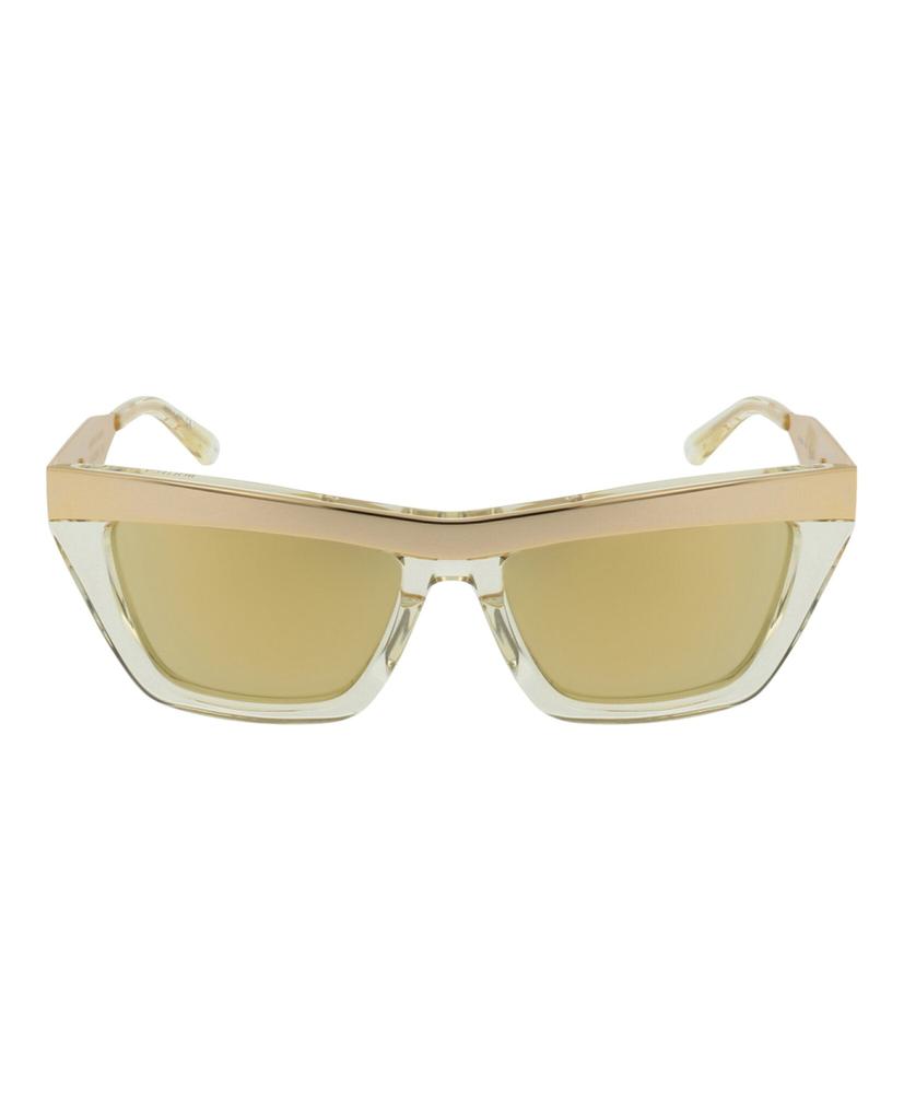 Bottega Veneta Cat Eye-Frame Metal Sunglasses