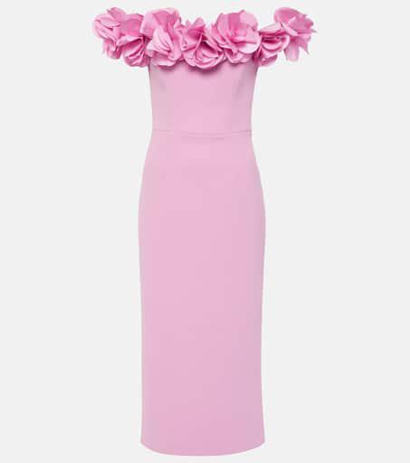 REBECCA VALLANCE ワンピース Odetta floral-applique 954415 REBECCA VALLANCE Odetta floral-appliqué midi dress - Dresses