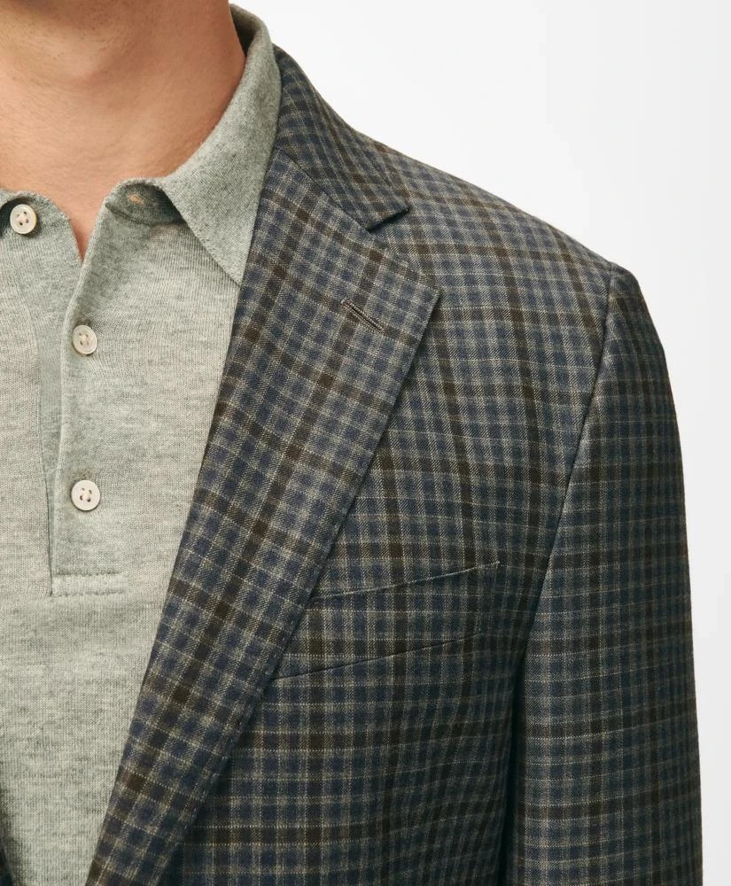 Brooks Brothers Classic Fit Gingham Sport Coat in Merino Wool 2
