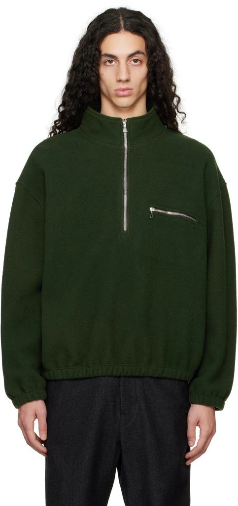 Rier Green Fleece Sweater 1