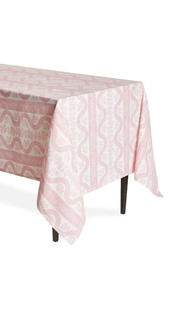 MoDA Moda Domus - Sister Parish For Moda Domus; Dolly Linen Tablecloth - Pink - Moda Operandi 1