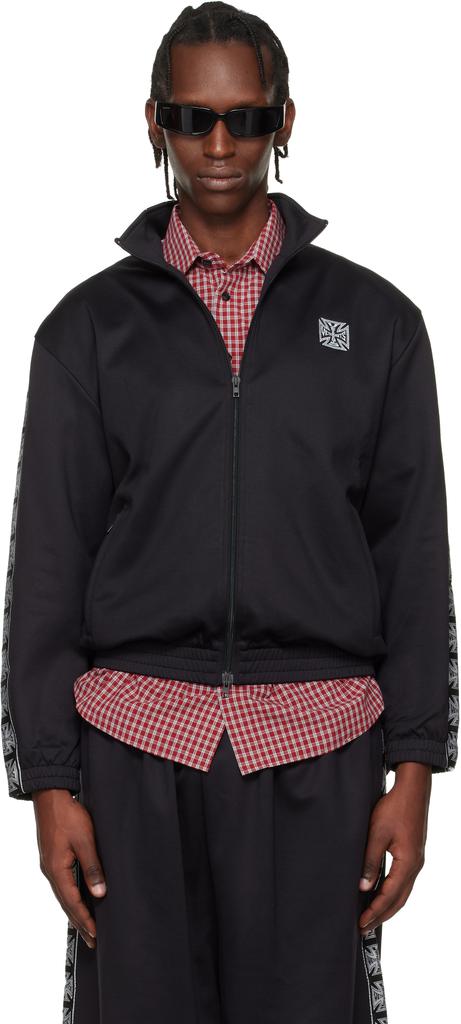 Black Quilted Hooded Reversible Bomber Jacket – On Sale Now with