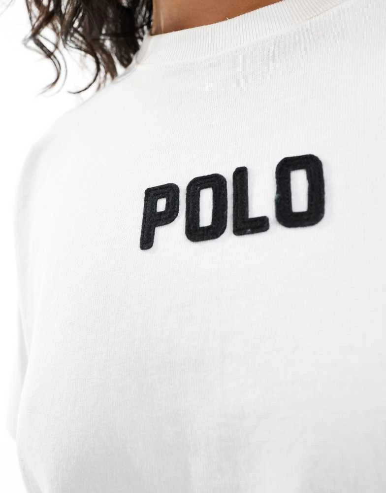 Ralph Lauren Polo Ralph Lauren boxy fit logo t-shirt in white and black 2