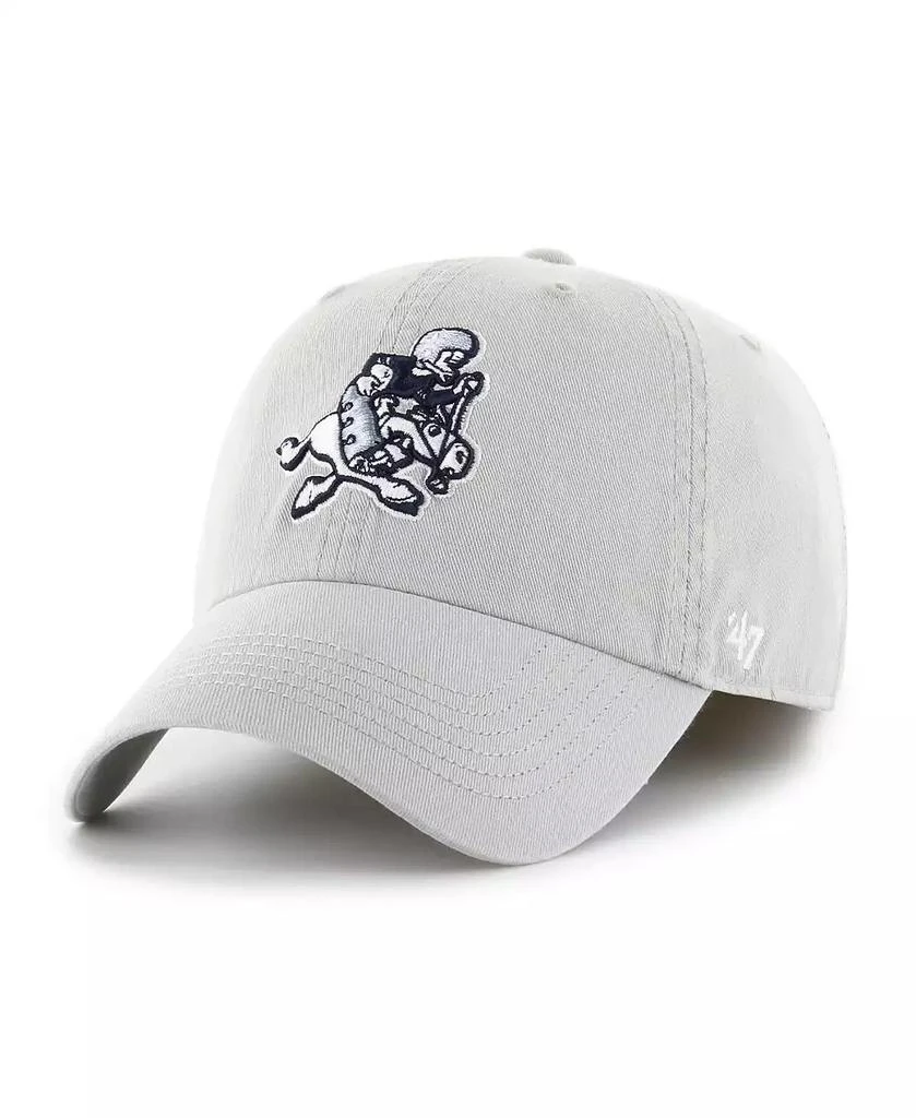 47 Brand Men's Gray Dallas Cowboys Gridiron Classics Franchise Legacy Fitted Hat 2