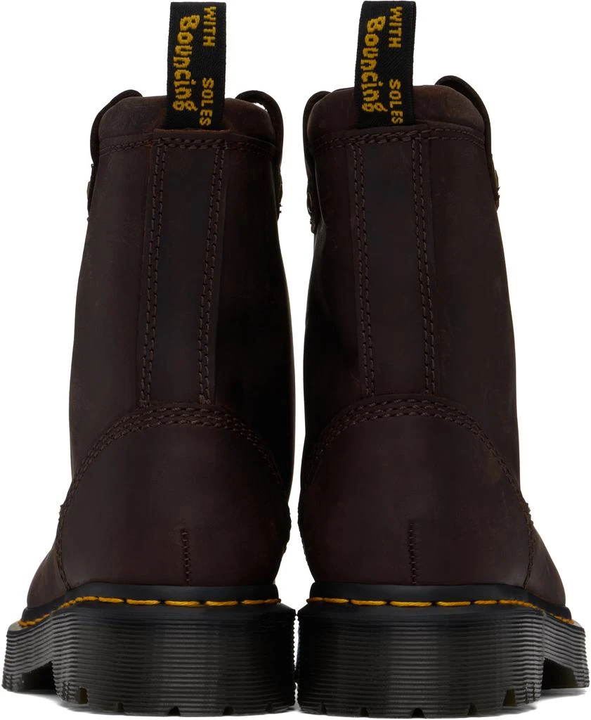 Dr. Martens Brown Anistone Lo Leather Biker Boots 2