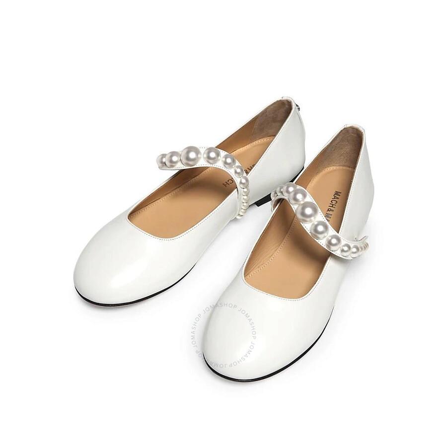 Mach & Mach Sirene Faux-Pearl Embellished Ballerina Flats