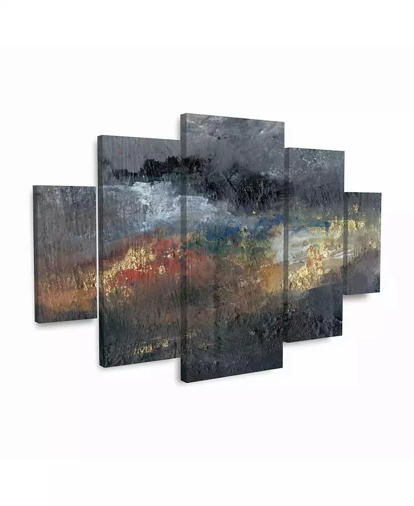 Trademark Global Joyce Combs Mountains in the Mist III Multi Panel Art Set Large Diamond - 19" x 41.5" 2