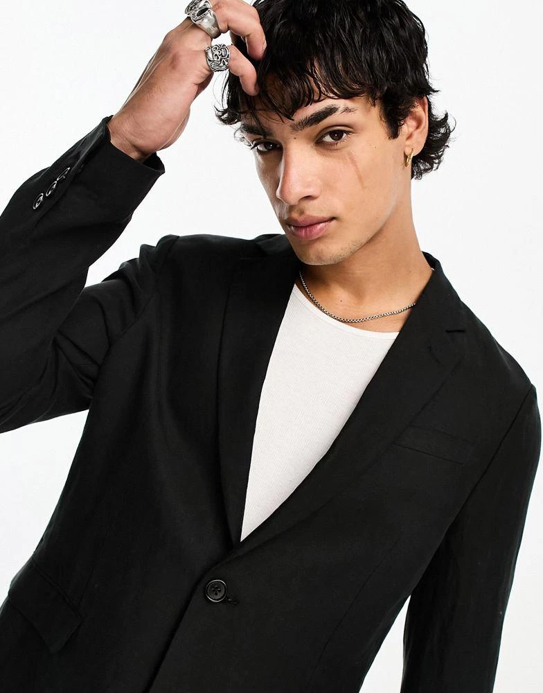 ALL SAINTS AllSaints Pace suit blazer co-ord in black 3