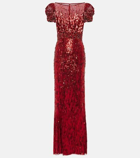 Jenny Packham Sungem sequined gown 1