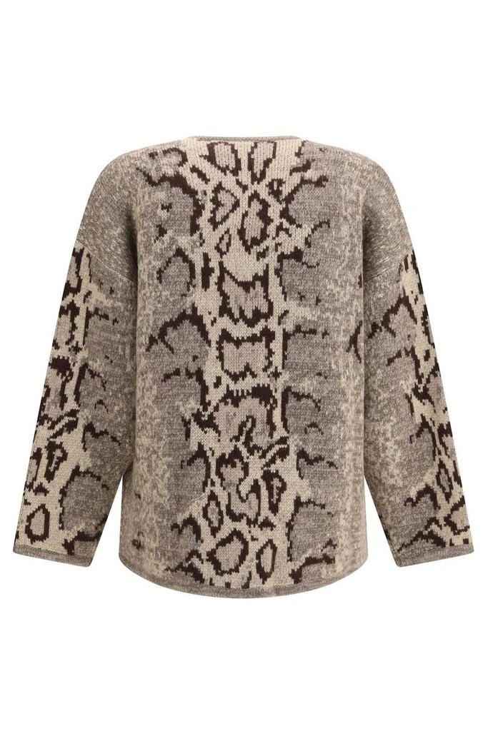 Valentino Valentino	Button-Up Crewneck Cardigan 2