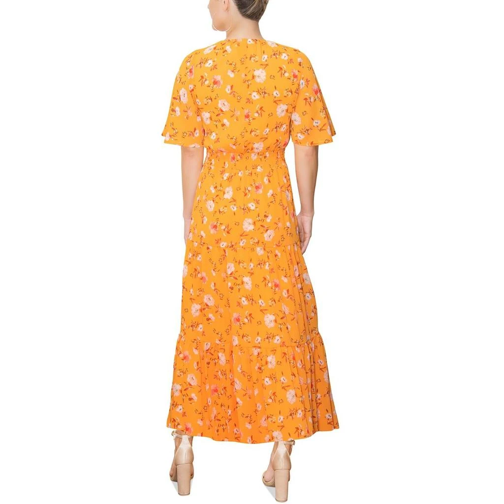 Rachel Rachel Roy Womens Chiffon Smocked Maxi Dress 2