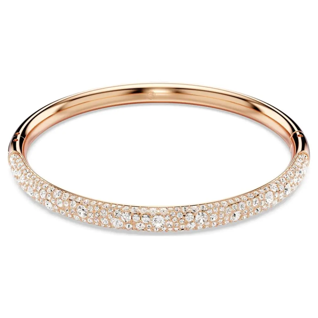 Swarovski Meteora Bangle Rose Gold Shiny Clear