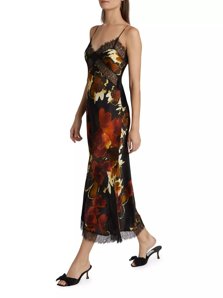 Nicholas the Label Juliette Lace-Trimmed Floral Midi-Dress 4