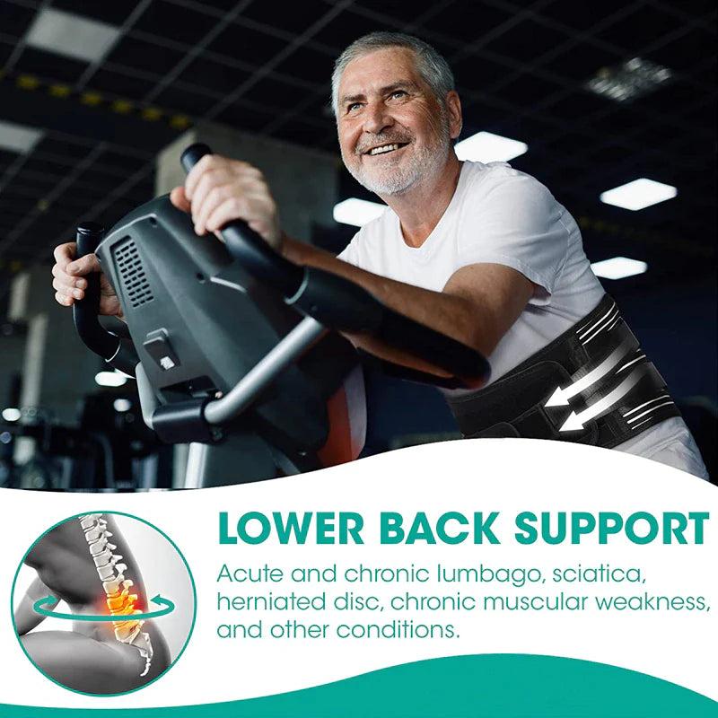 PROXXI Adjustable Lower Back Brace Lumbar Support Waist Belt for Men Women Pain Relief