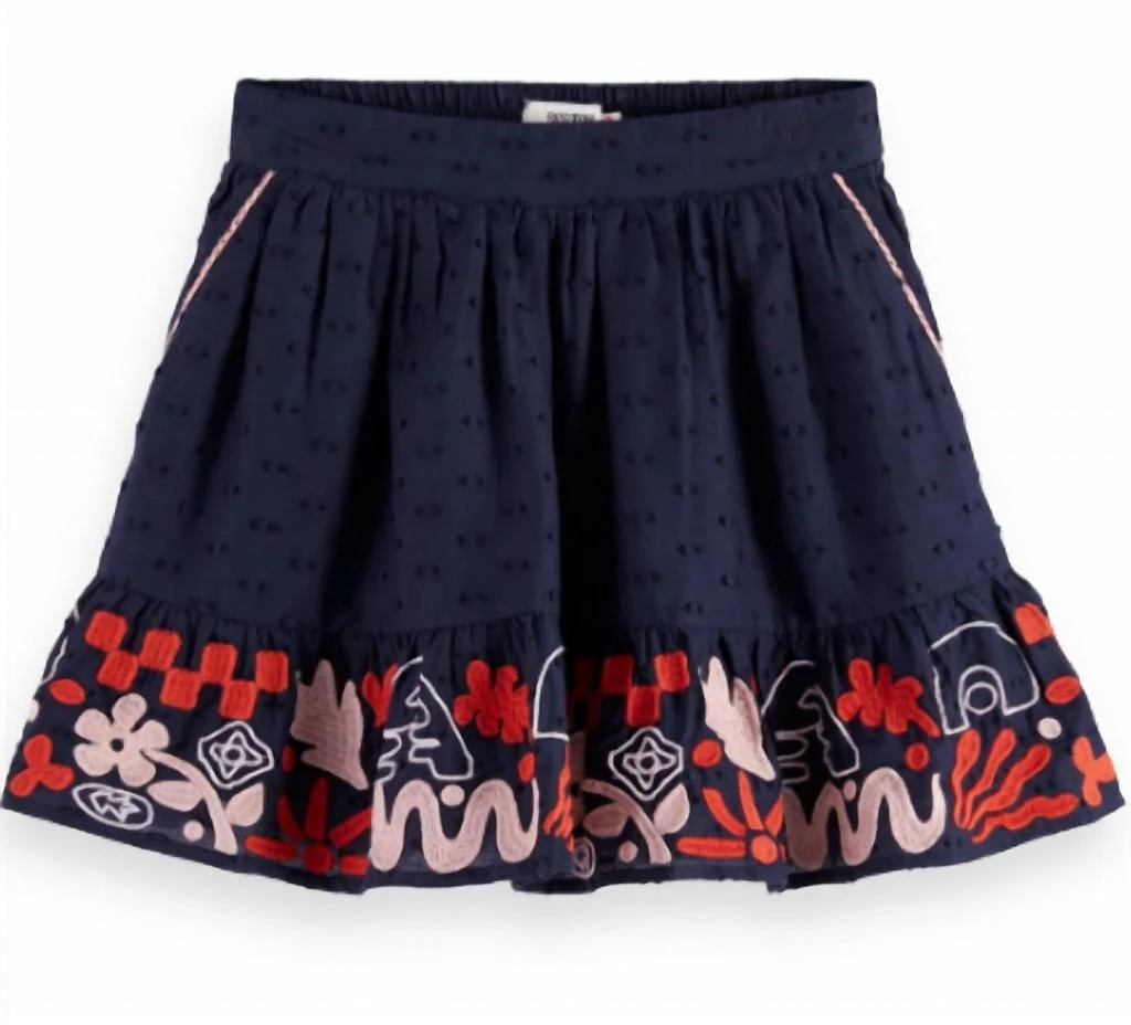 Scotch 
Soda Scotch 
Soda - Girl
s Jacquard Embroidered Skirt 2