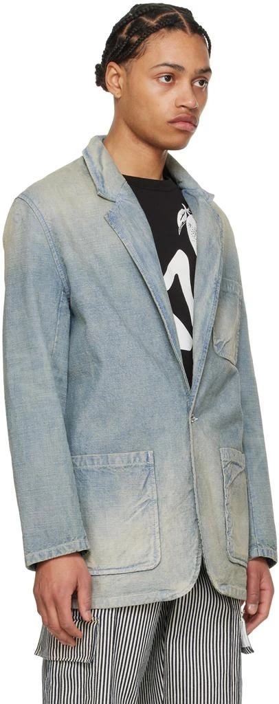 Kenzo Blue Kenzo Paris Denim Blazer 2