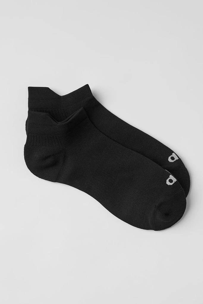 Alo Unisex Performance Tab Sock - Black/Titanium 1
