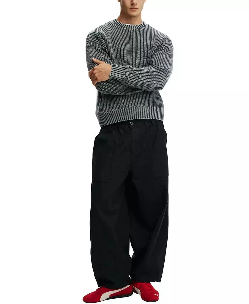 Cotton On Men's Washed Box Fit Crew Knit Sweater 4