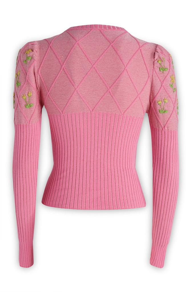 CORMIO Cormio Floral Embroidered Knitted Jumper
