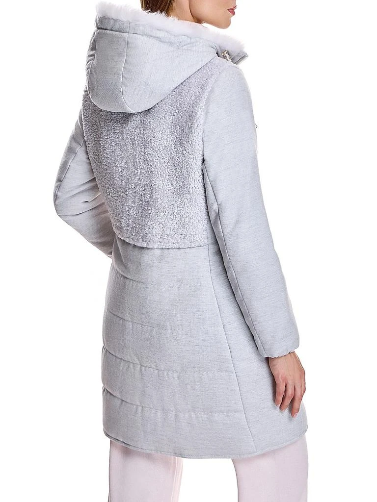 Maximilian Pieced Wool and Shearling Jacket 5