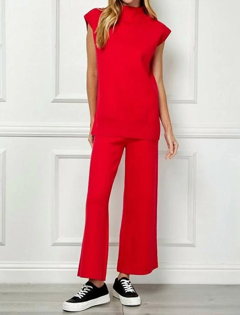 AMONGST OTHERS Amongst Others - Match Made Cropped Wide Sweater Pant 1