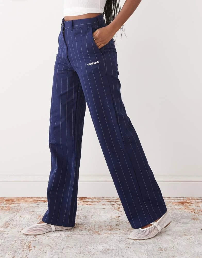 Adidas adidas Originals trousers in navy pinstripe 2