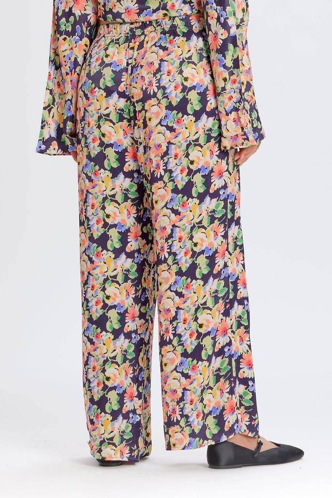 Something Navy Something Navy - Silky Floral Wide Leg Pants