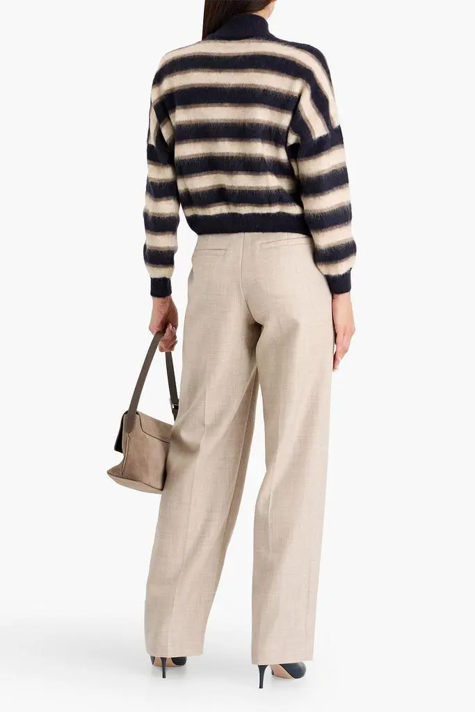 Brunello Cucinelli Pleated wool straight-leg pants 3