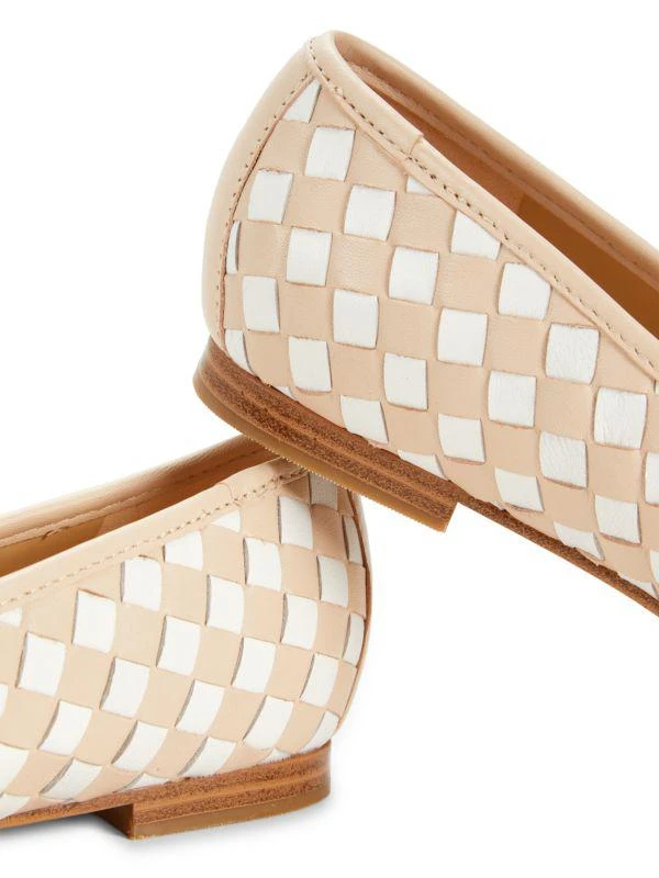 Marc Fisher Damaria ​Two-Tone Woven Leather Ballet Flats 6