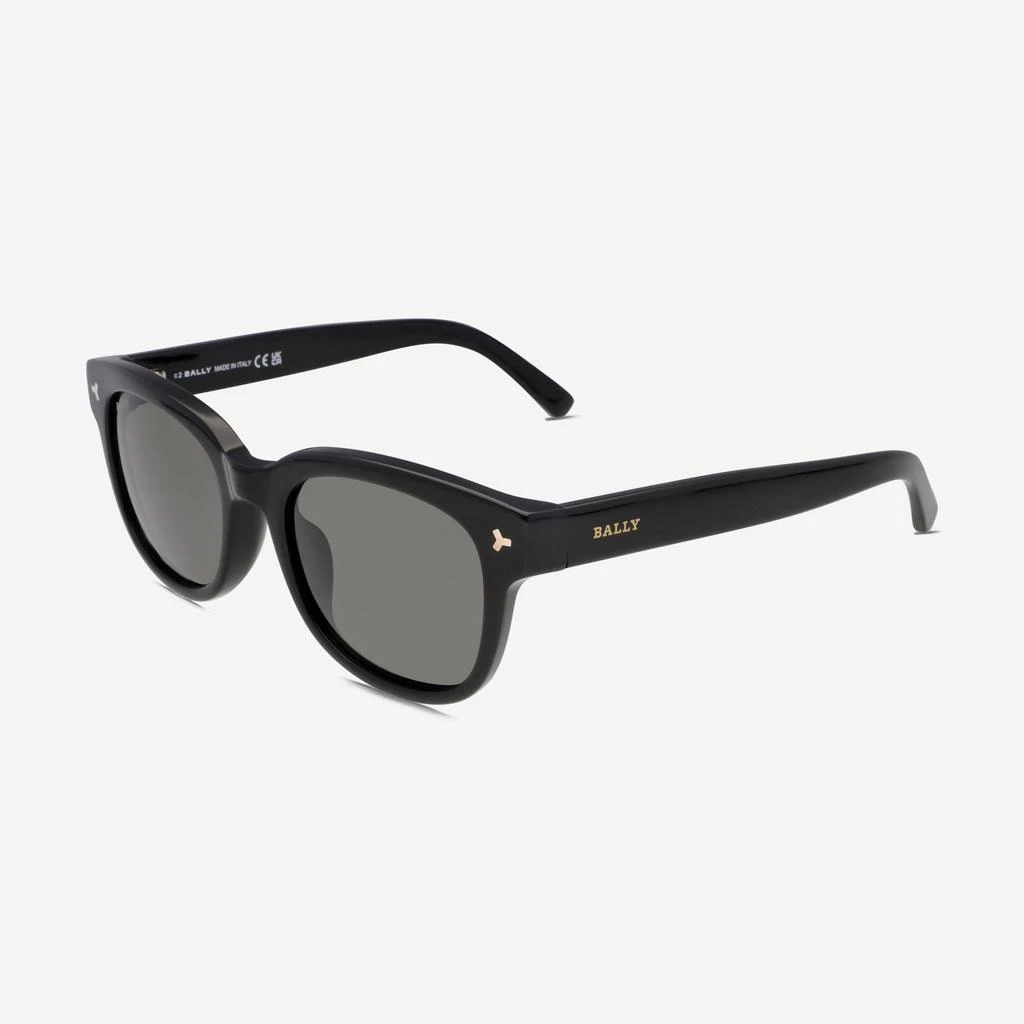 Bally Bally Men's H-Shiny Black & Smoke Square Sunglasses BY0033-H 2