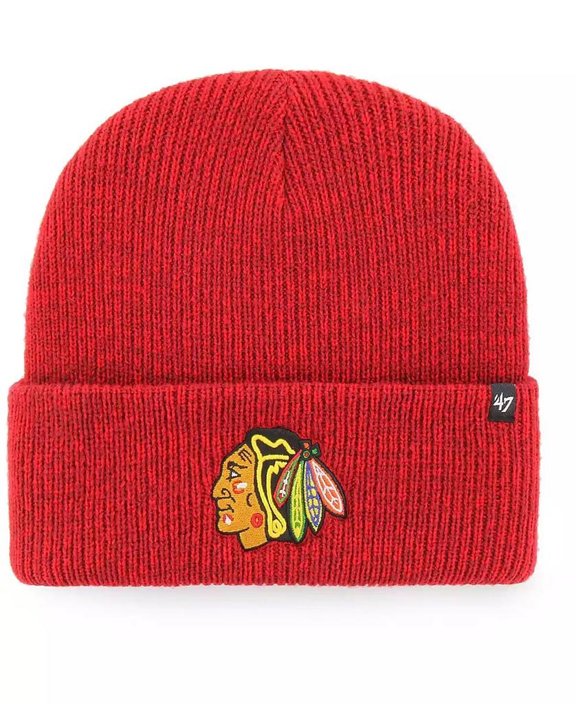 47 Brand Men's Red Chicago Blackhawks Brain Freeze Cuffed Knit Hat