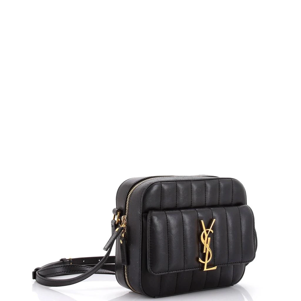 Yves Saint Laurent Vicky Camera Bag Vertical Quilted Leather Medium 2