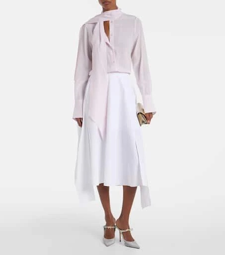 Jimmy Choo Bing Daisy 100 embellished mesh mules 3