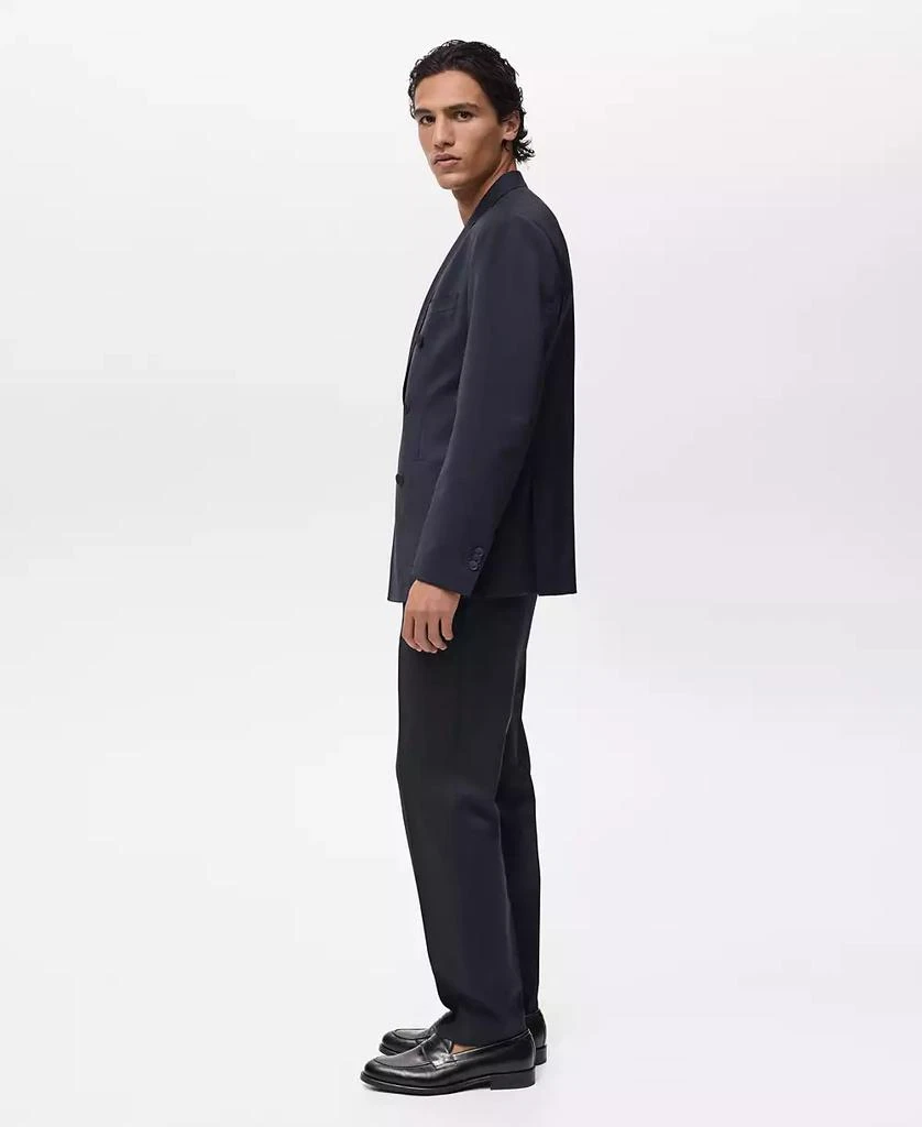 Mango Men's Cold Wool Double-Breasted Suit Blazer 5