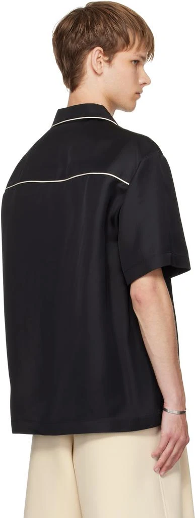 Jil Sander Black Fluid Viscose Shirt 3