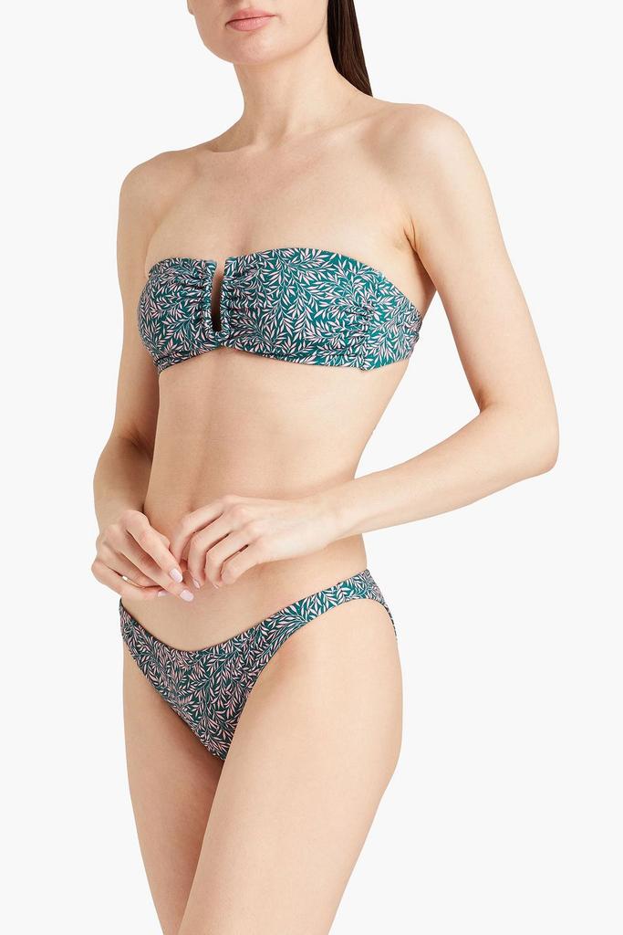 Onia Ashley printed bandeau bikini top