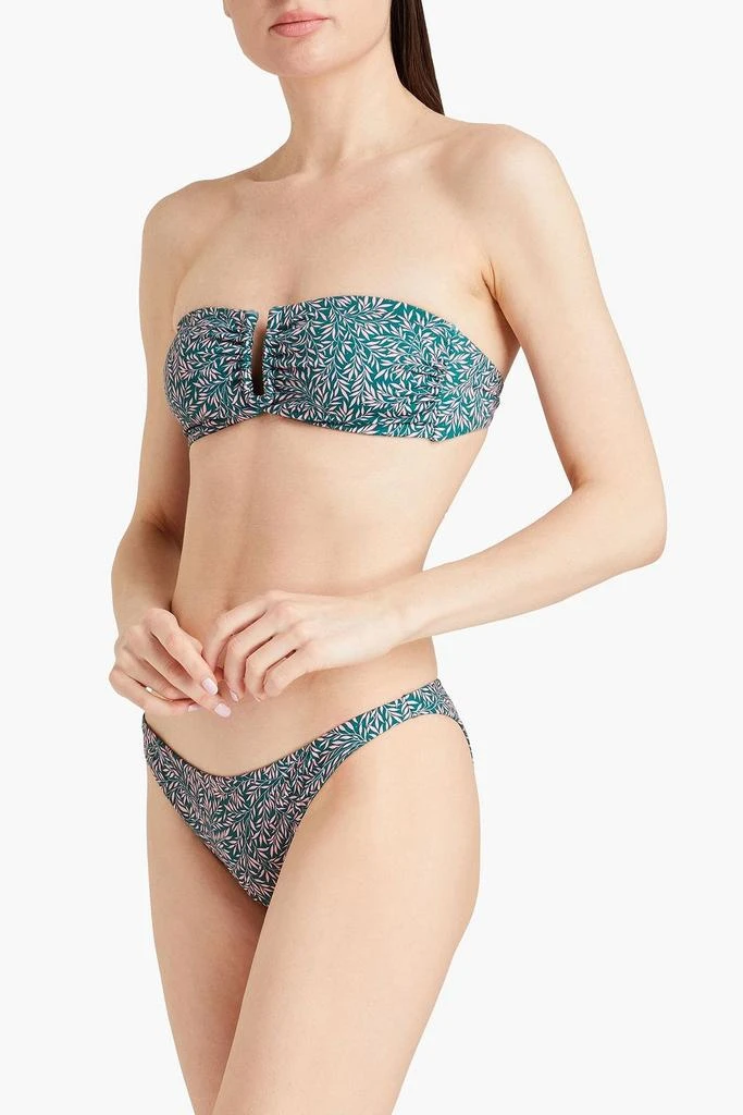 Onia Ashley printed bandeau bikini top 2