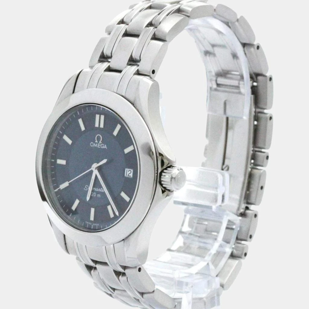 Omega Omega Blue Stainless Steel Seamaster 2511.92 Quartz Men's Wristwatch 36 mm 2