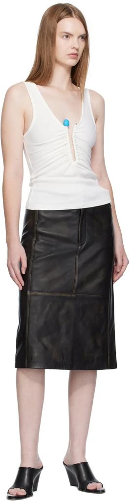 Christopher Esber White Crystal Pin Tank Top 4