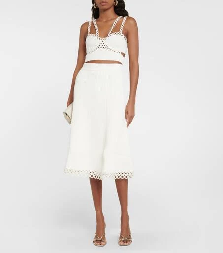Jonathan Simkhai Liana ribbed crop top 2