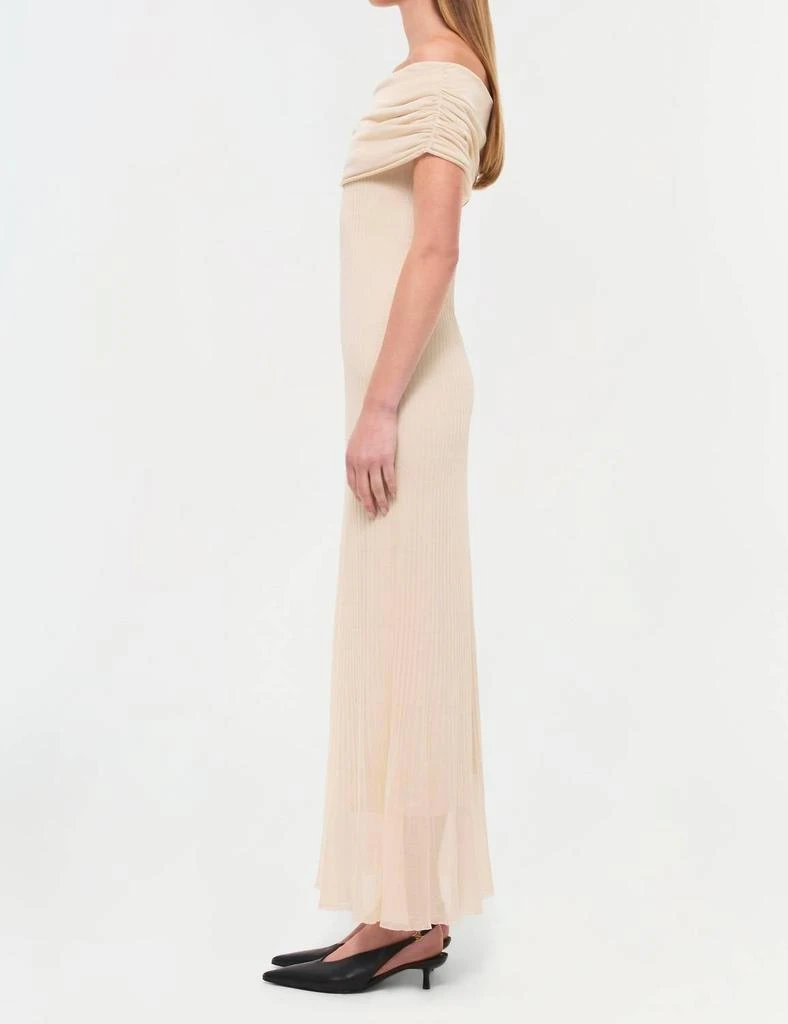 knee length dresses for ladies Reannon Draped Gown - Ivory