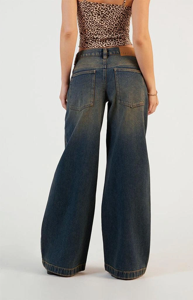PacSun Sloane Low Rise Ultra Baggy Jeans Dark Indigo Tinted 4