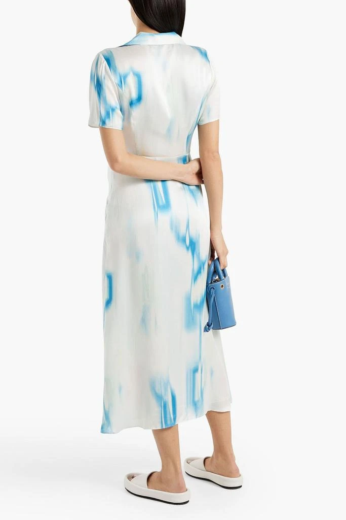 EQUIPMENT Balisa tie-dyed washed-silk midi shirt dress 3