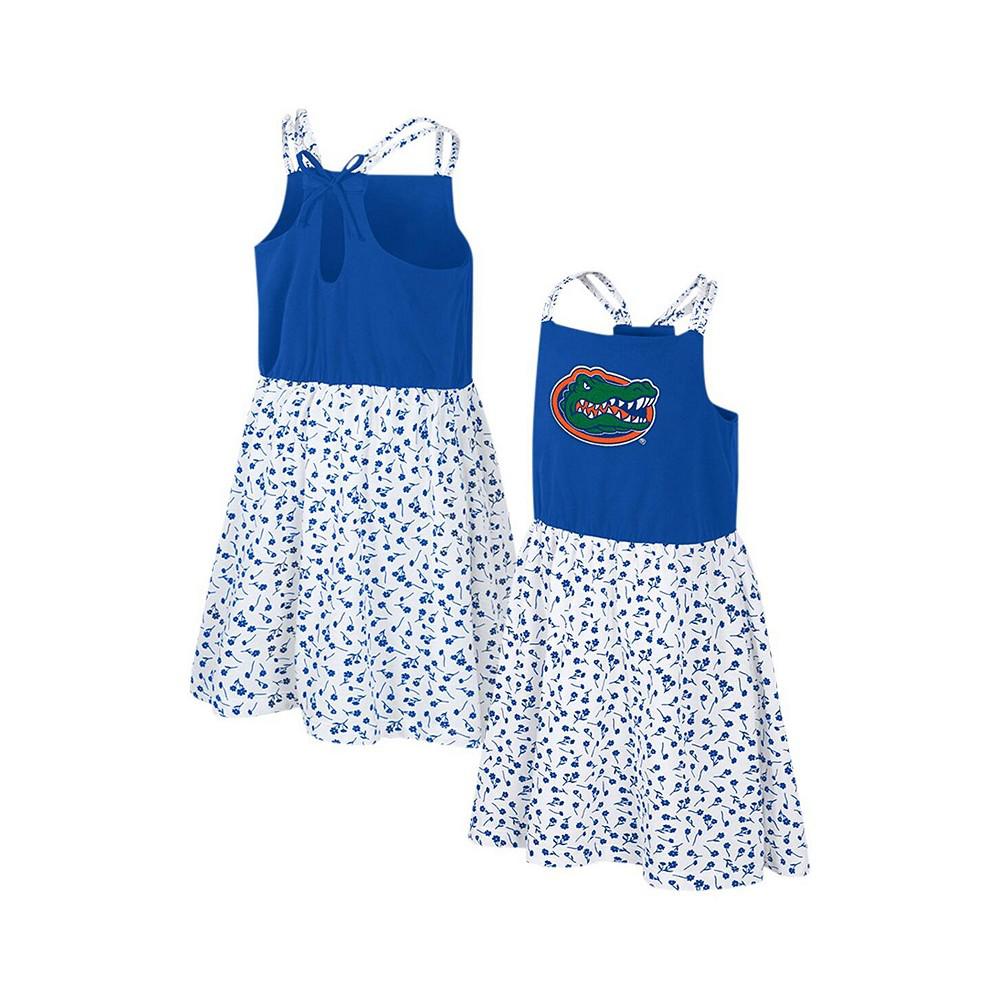 Colosseum Girls Youth Royal/White Florida Gators Robin Floral Dress