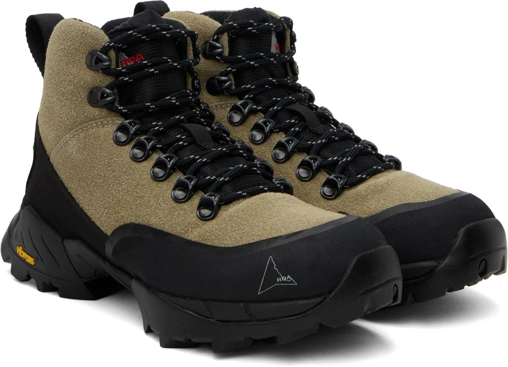 ROA Beige & Black Andreas Boots 4