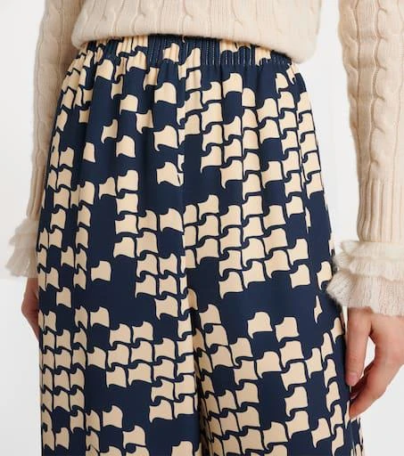 Valentino Cady Couture printed wide-leg pants 4