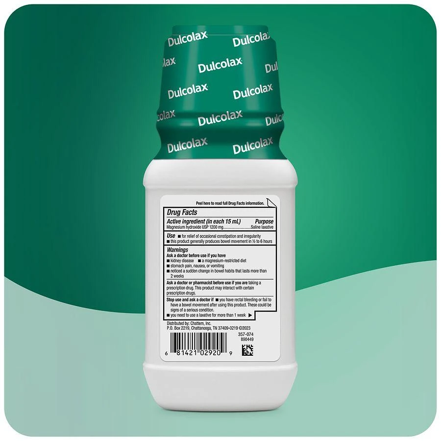 Dulcolax Liquid Laxative for Constipation Relief Mint 2