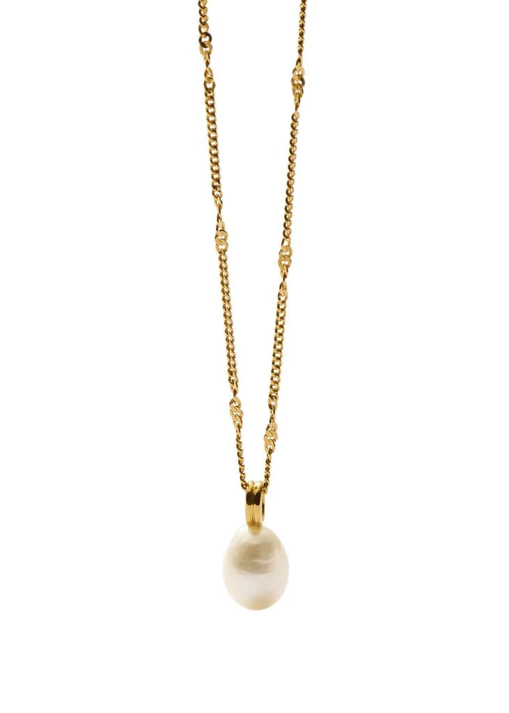Missoma Baroque pearl 18kt gold vermeil chain necklace 3