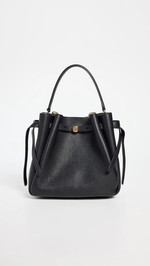 Tory Burch Romy Pebbled Small Bucket Bag 1